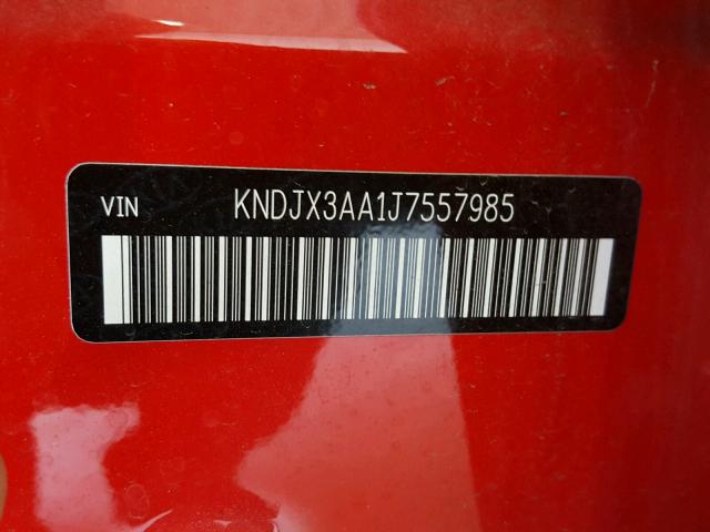 KNDJX3AA1J7557985 - 2018 KIA SOUL ! Qırmızı foto 10