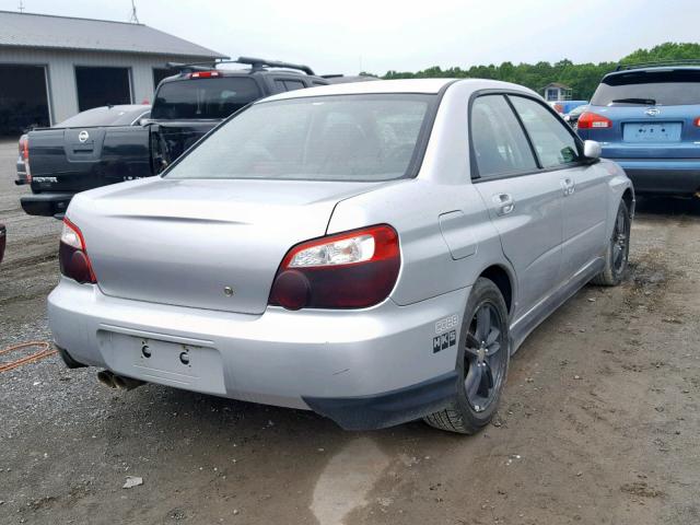 JF1GD29665H510079 - 2005 SUBARU IMPREZA WR SILVER photo 4