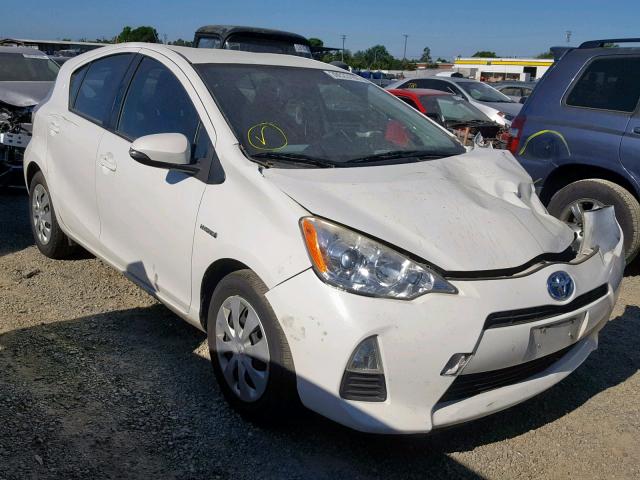 JTDKDTB39C1027086 - 2012 TOYOTA PRIUS C WHITE photo 1