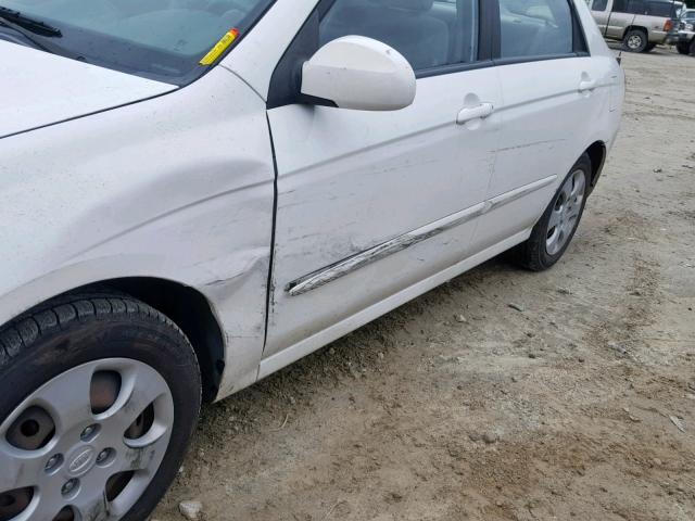 KNAFE122885558240 - 2008 KIA SPECTRA EX WHITE photo 9