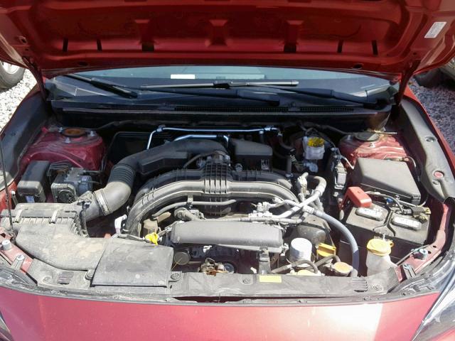 4S3GTAA65J3726516 - 2018 SUBARU IMPREZA RED photo 7