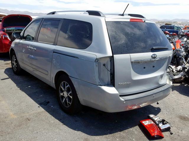 KNDMG4C72E6589568 - 2014 KIA SEDONA LX GRAY photo 3