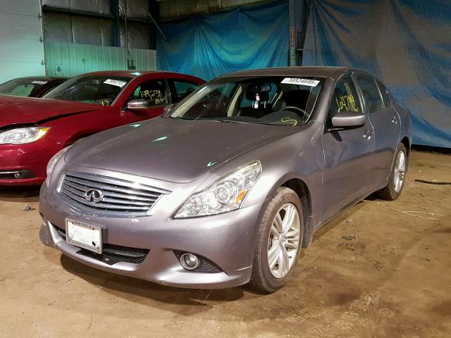 JN1CV6ARXDM766978 - 2013 INFINITI G37 GRAY photo 2