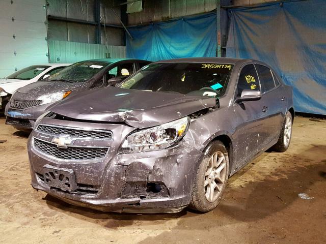 1G11D5RR2DF113631 - 2013 CHEVROLET MALIBU 1LT GRAY photo 2