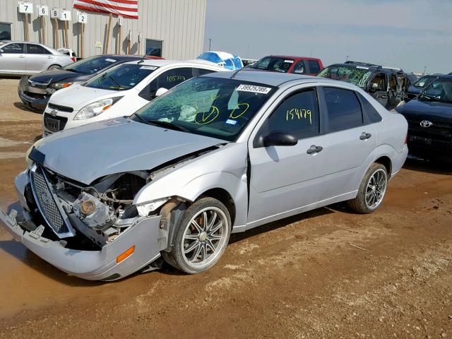 1FAFP34N87W111390 - 2007 FORD FOCUS ZX4 GRAY photo 2