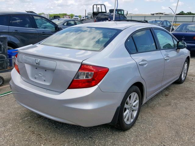 19XFB2F91CE007573 - 2012 HONDA CIVIC EXL SILVER photo 4