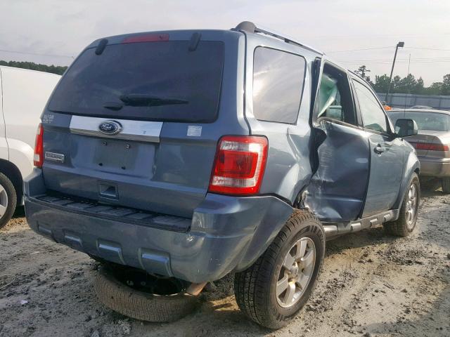 1FMCU0E77CKA85897 - 2012 FORD ESCAPE LIM BLUE photo 4