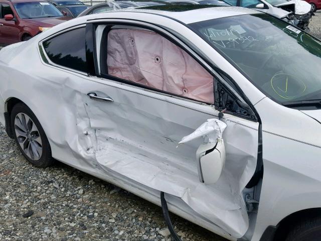 1HGCT1B83FA009342 - 2015 HONDA ACCORD EXL WHITE photo 9