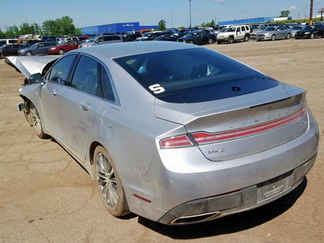 3LN6L5B96HR666300 - 2017 LINCOLN MKZ PREMIE SILVER photo 3