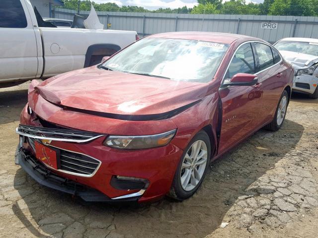 1G1ZF5SU5JF182112 - 2018 CHEVROLET MALIBU HYB RED photo 2