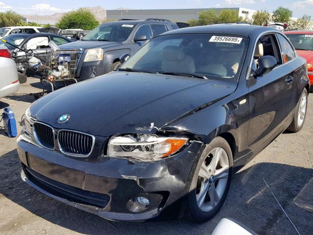 WBAUP9C50CVL91759 - 2012 BMW 128 I BLACK photo 2