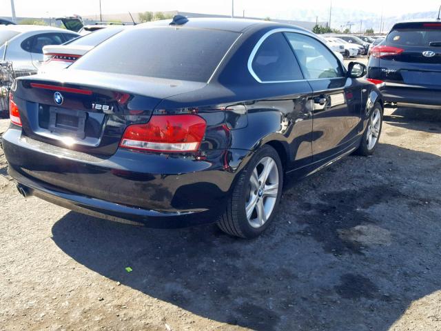 WBAUP9C50CVL91759 - 2012 BMW 128 I BLACK photo 4