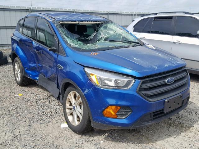 1FMCU0F76HUD52280 - 2017 FORD ESCAPE S BLUE photo 1