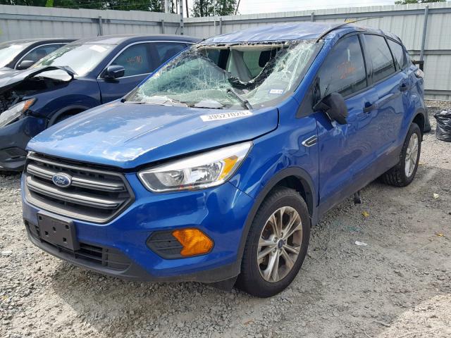 1FMCU0F76HUD52280 - 2017 FORD ESCAPE S BLUE photo 2