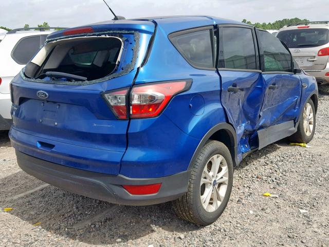 1FMCU0F76HUD52280 - 2017 FORD ESCAPE S BLUE photo 4