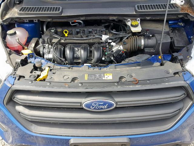 1FMCU0F76HUD52280 - 2017 FORD ESCAPE S BLUE photo 7