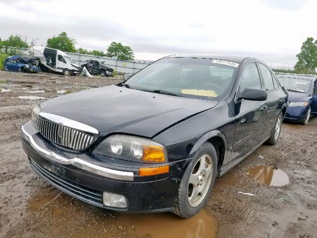 1LNHM86SXYY792018 - 2000 LINCOLN LS BLACK photo 2