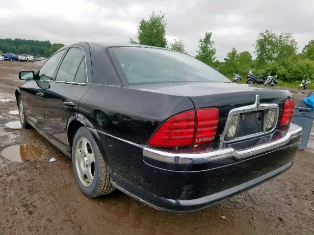 1LNHM86SXYY792018 - 2000 LINCOLN LS BLACK photo 3