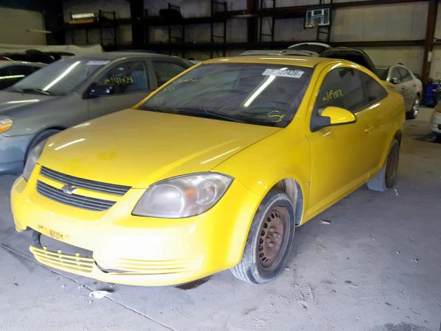 1G1AL18H997117116 - 2009 CHEVROLET COBALT LT YELLOW photo 2