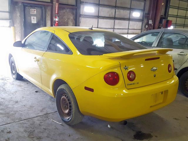 1G1AL18H997117116 - 2009 CHEVROLET COBALT LT YELLOW photo 3