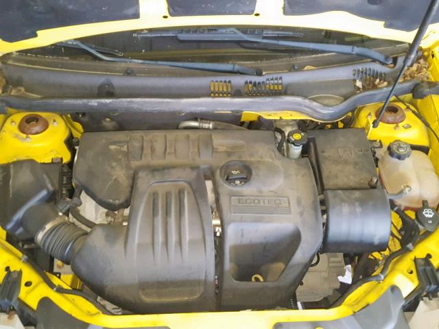 1G1AL18H997117116 - 2009 CHEVROLET COBALT LT YELLOW photo 7