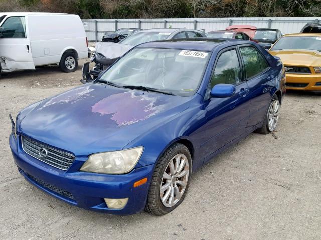 JTHBD182210017939 - 2001 LEXUS IS 300 BLUE photo 2