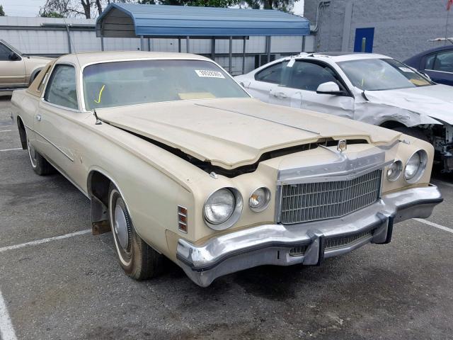 SS22K5R316266 - 1975 CHRYSLER CORDOBA BEIGE photo 1