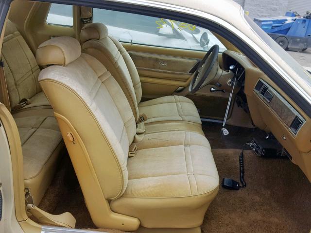 SS22K5R316266 - 1975 CHRYSLER CORDOBA BEIGE photo 5