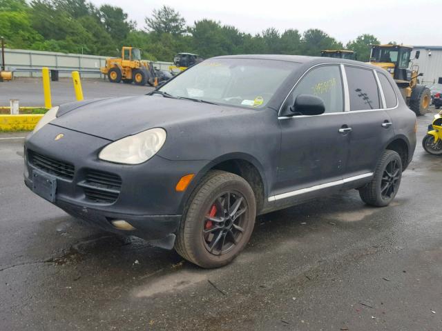 WP1AB29P84LA61223 - 2004 PORSCHE CAYENNE S BLACK photo 2