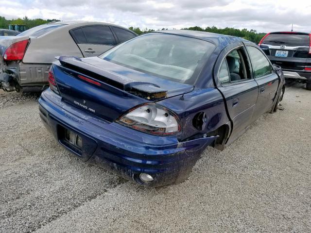 1G2NE52T91M534401 - 2001 PONTIAC GRAND AM S BLUE photo 4