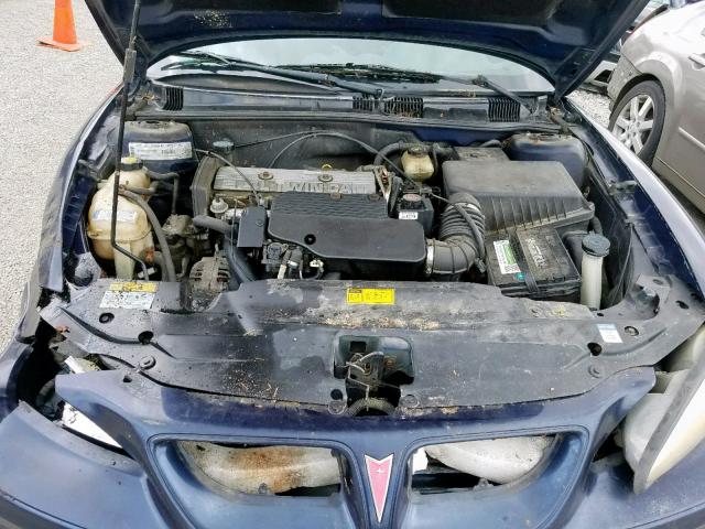 1G2NE52T91M534401 - 2001 PONTIAC GRAND AM S BLUE photo 7