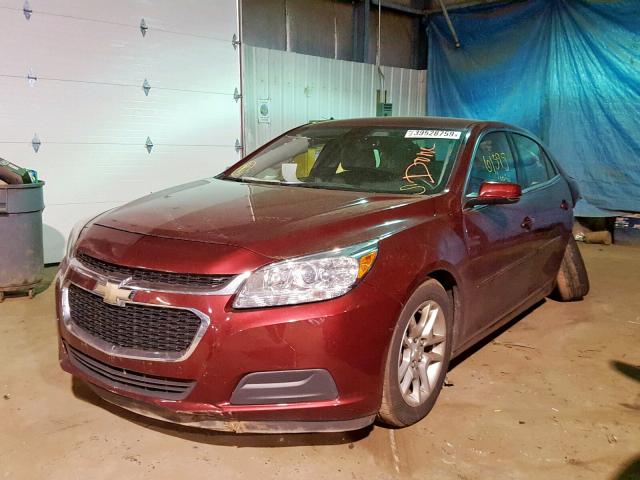 1G11C5SL5FF145596 - 2015 CHEVROLET MALIBU 1LT MAROON photo 2