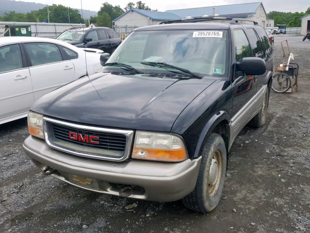 1GKDT13W112102996 - 2001 GMC JIMMY BLACK photo 2