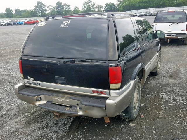 1GKDT13W112102996 - 2001 GMC JIMMY BLACK photo 4