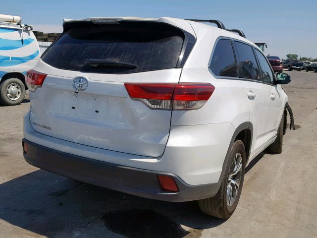 5TDZZRFH9JS284662 - 2018 TOYOTA HIGHLANDER WHITE photo 4