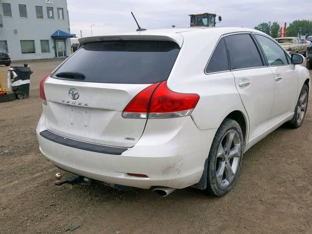 4T3BK3BB8BU049108 - 2011 TOYOTA VENZA WHITE photo 4