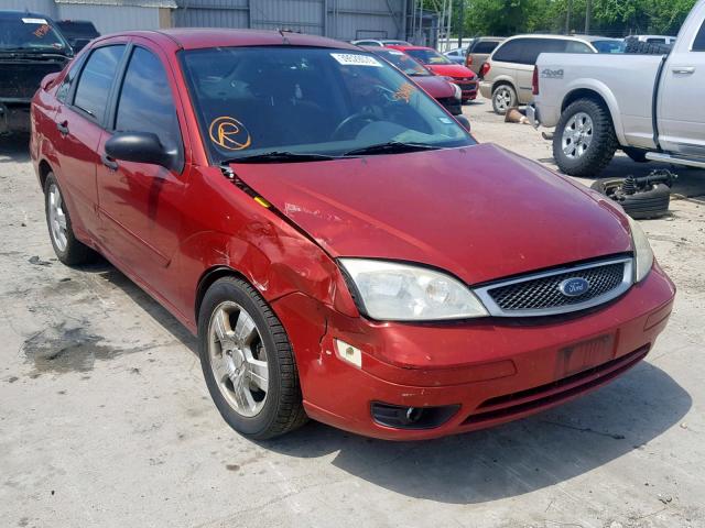 1FAFP34N05W306848 - 2005 FORD FOCUS ZX4 BURGUNDY photo 1