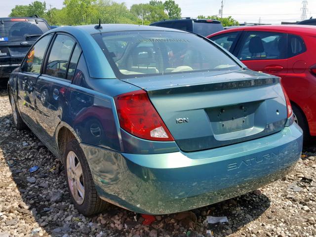 1G8AZ55F07Z187745 - 2007 SATURN ION LEVEL GREEN photo 3