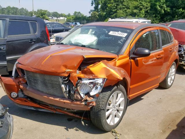 1B3CB5HA2BD233425 - 2011 DODGE CALIBER HE ORANGE photo 2