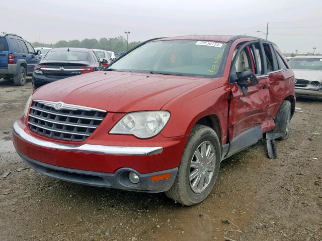 2A8GM68X67R350765 - 2007 CHRYSLER PACIFICA T RED photo 2