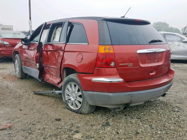 2A8GM68X67R350765 - 2007 CHRYSLER PACIFICA T RED photo 3