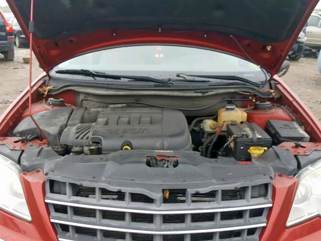 2A8GM68X67R350765 - 2007 CHRYSLER PACIFICA T RED photo 7