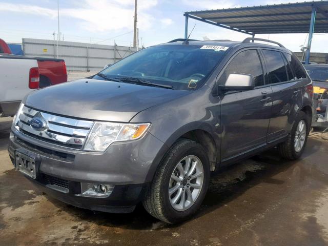 2FMDK38C49BA74766 - 2009 FORD EDGE SEL GRAY photo 2