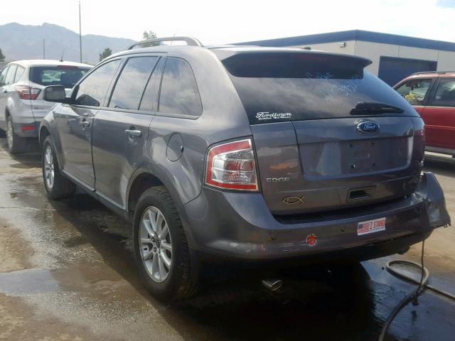 2FMDK38C49BA74766 - 2009 FORD EDGE SEL GRAY photo 3