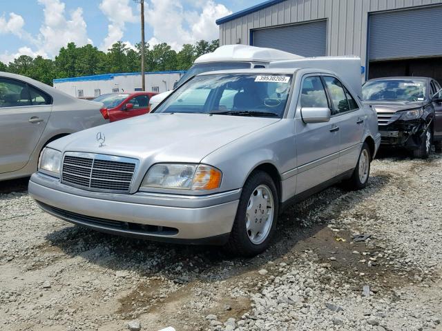 WDBHA22E0TF454396 - 1996 MERCEDES-BENZ C 220 SILVER photo 2