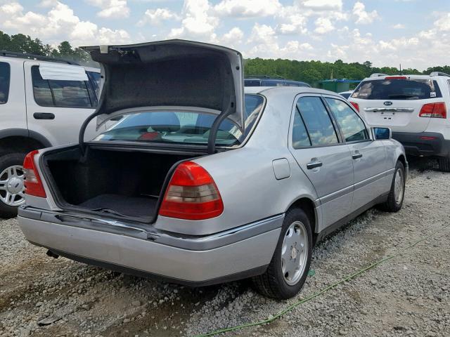 WDBHA22E0TF454396 - 1996 MERCEDES-BENZ C 220 SILVER photo 4