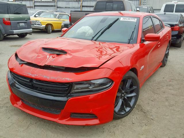 2C3CDXGJ9KH559008 - 2019 DODGE CHARGER SC RED photo 2