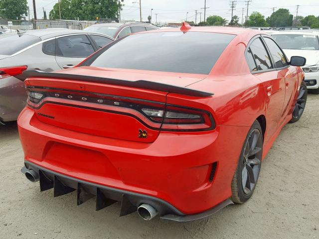 2C3CDXGJ9KH559008 - 2019 DODGE CHARGER SC RED photo 4