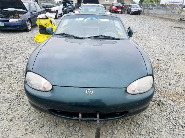 JM1NB3536Y0139632 - 2000 MAZDA MX-5 MIATA GREEN photo 10