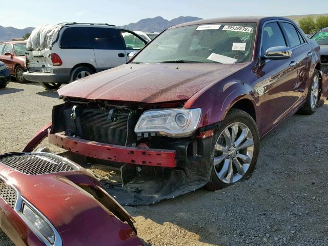 2C3CCAKG1KH578129 - 2019 CHRYSLER 300 LIMITE MAROON photo 2